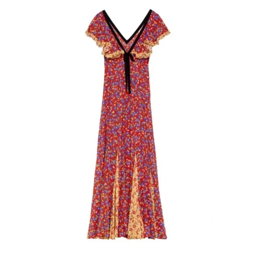 ISO Doen Audette Dress in Dayflower Meadow